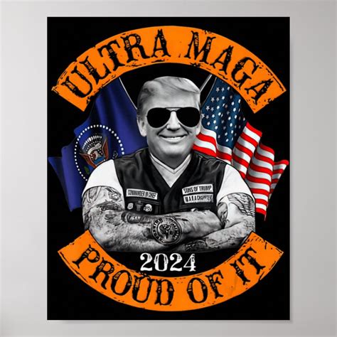 Ultra Maga Proud Of It Ultra Maga Trump Poster Zazzle
