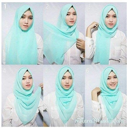 Tutorial Hijab Segi Empat Simple Dan Mudah Tanpa Ciput Newstempo