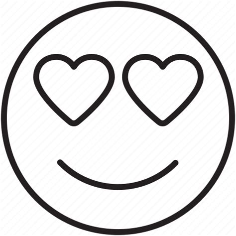 Emoticon Eyes Happy Heart In Love Smile Icon Download On Iconfinder