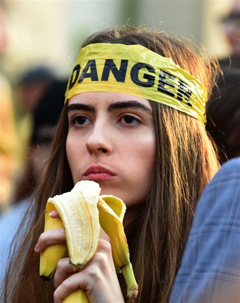 Huge Banana Protest After Woman Eating One Was Censored In Poland Metro News