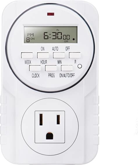 Smart Digital Programmable Outlet Timer 7 Day Heavy Duty With Lcd