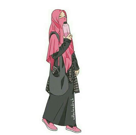 64 gambar karikatur wanita muslimah karitur via karitur.blogspot.com. Musleemah ♡ | Wanita, Model pakaian, Gaya hijab