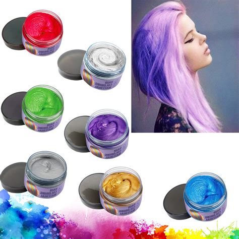 Hair Color Wax Mud Dye Cream Unisex Temporary Modeling Colors Hairstyle Party Ebay