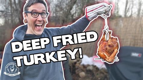 Our First Time Deep Frying Turkey For Thanksgiving Youtube