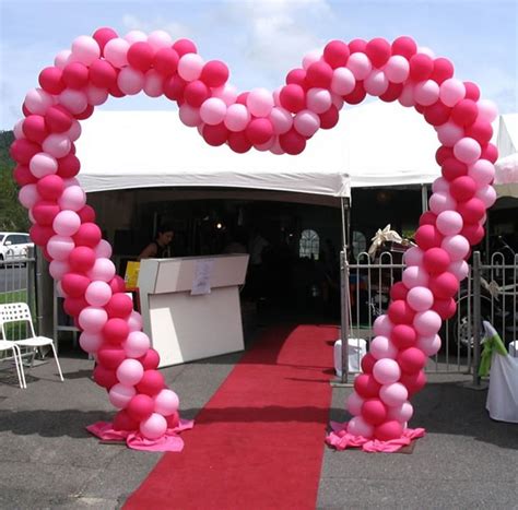 Metallic Heart Shape Balloon Arch Frame Kit Decorações De Casamento