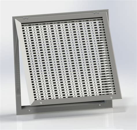 Sshfg 150 — Single Deflection Hinged Filter Grille Aj Manufacturing