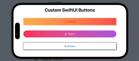 Custom Button In Swift Ui Swiftui Tutorial With Xcode — Custom By