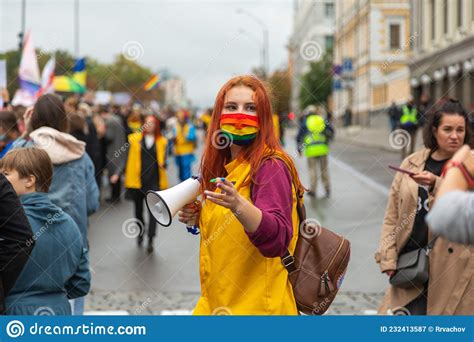 Lgbtq Pride Parade In Kyiv Editorial Photography Image Of Lesbian