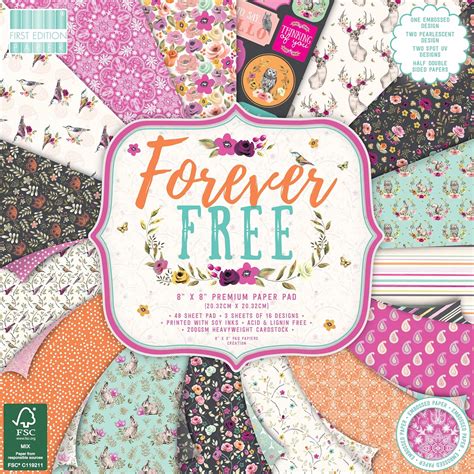 First Edition Forever Free Premium Paper Pad 8x8 48 Sheets Fsc