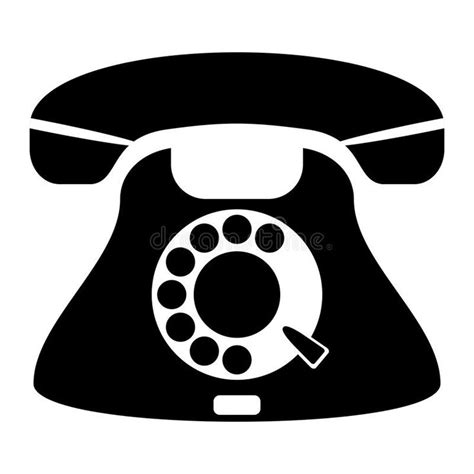 Landline Phone Icon Phone Icon Black And White Landline Phone Icon