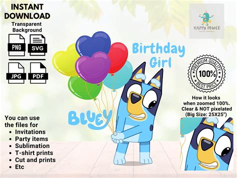 Bluey Birthday Card Printable Web Create And Print Free Printable