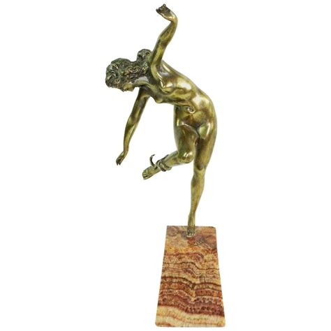 french art deco bronze sculpture dancing nude by c j r colinet 1930 at 1stdibs