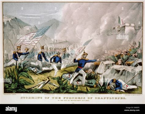 Mexican American War 1846 1848 Us Forces Under Winfield Scott Storming