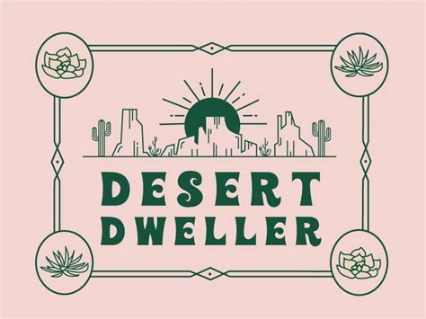 Desert Dweller Western Logo Graphic Design Inspiration Design