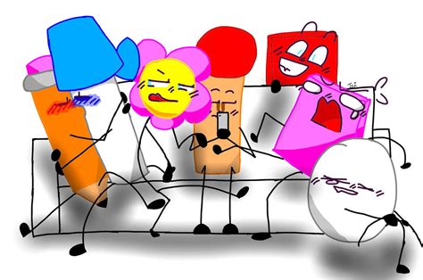 Bfdi Draw The Squad Lol By Huskygamer1357 On Deviantart