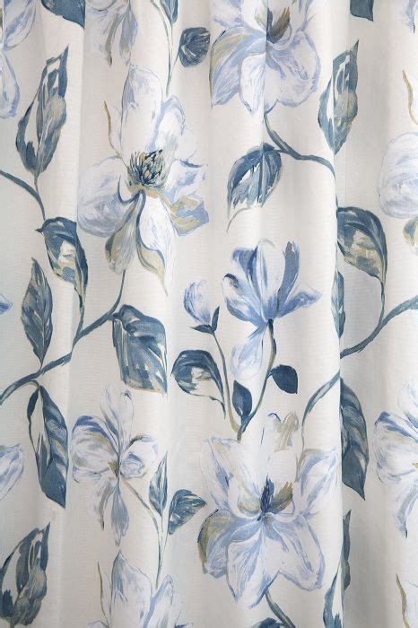 Shop with afterpay on eligible items. Gorgeous blue and white floral curtains in Siracusa ...
