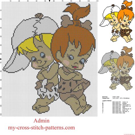 Bamm Bamm Rubble And Pebbles Flintstone From The Flintstones Cartoon