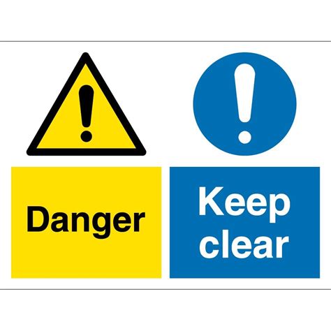 Danger Keep Clear Signs From Key Signs Uk