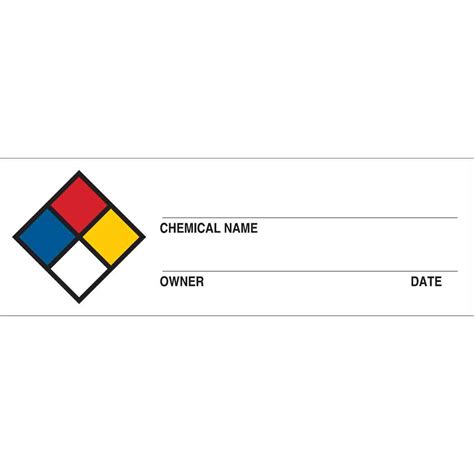 Microsoft word templates are ready to use if you're short on time and just need a fillable outline for a flyer, calendar, or brochure. Brady Part: 53095 | NFPA Chemical Name Label | BradyID.com