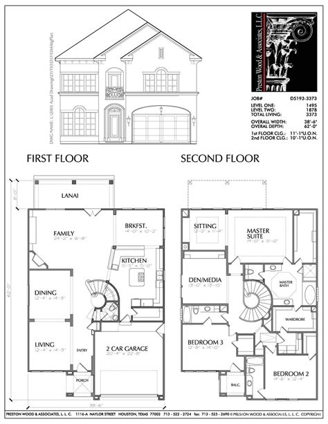 Simple Modern House Design Small Two Story Floor Plan