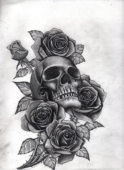 Roses And Skull By Bobby Castaldi Art On Deviantart