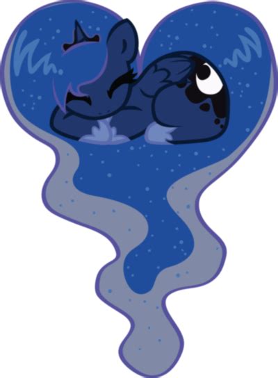 Luna Heart Dark By Afterlife93 On Deviantart My Little Pony Poster