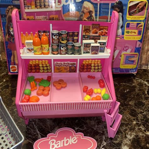 Vintage Barbie Supermarket Grocery Playset For Parts 7573 With Box Ebay
