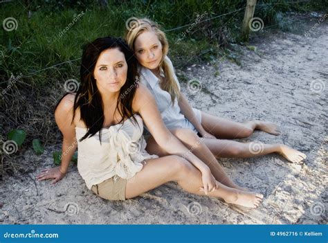 Girls On Beach Royalty Free Stock Image Image