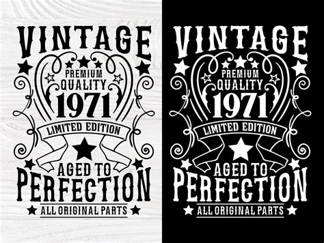 50th Birthday Svg Aged To Perfection Vintage Svg