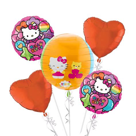 Hello Kitty Balloon Bouquet 5pc Orbz Party City Canada