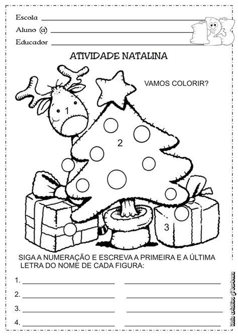Atividade Natalina Ideia Criativa Gi Barbosa Educação Infantil