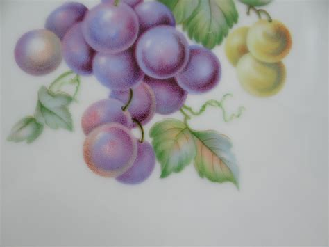 1960s Hutschenreuther Fruit Salad Plate Grapes Lovely Second Wind