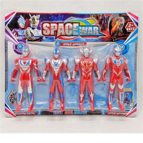 Jual Ultraman Space War 5945d Mainan Anak Action Figure Ultraman Set