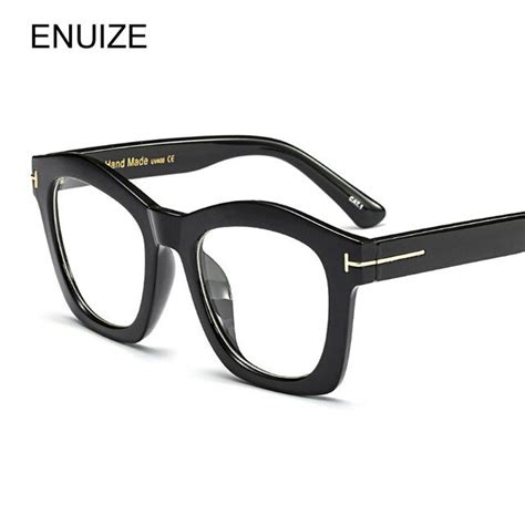 Retro Oversized Cat Eye Glasses Frames Women T Brand Designer Ladies