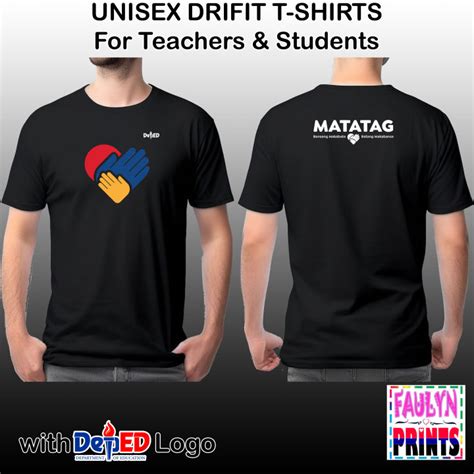 Premium Drifit Shirts Printed With Deped Matatag Logo For Teachers