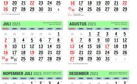 Kalender Dinding 2023 Siap Cetak Lengkap Dengan Penanggalan Tahun
