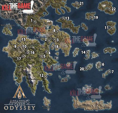 Turistick Opice Slavit Assassins Creed Odyssey World Map Houslista