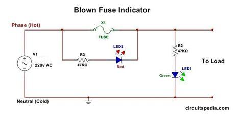 Blown Fuse Indicator Circuit Diagram