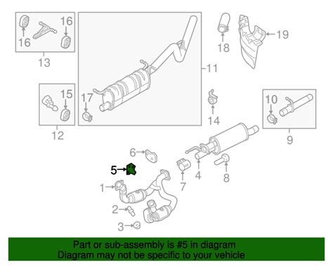 Ford Hc3z5260k Front Muffler Bracket 2017 2020 Ford Oem Ford Part