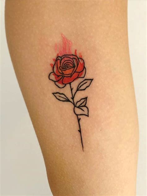 30 Simple And Small Rose Tattoos For Women Flymeso Blog Rose