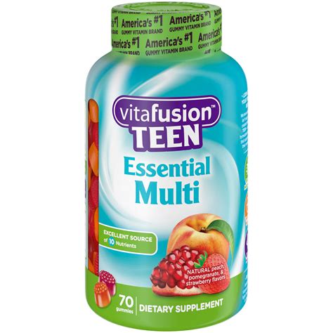 Vitafusion Teen Essential Multivitamin 70ct