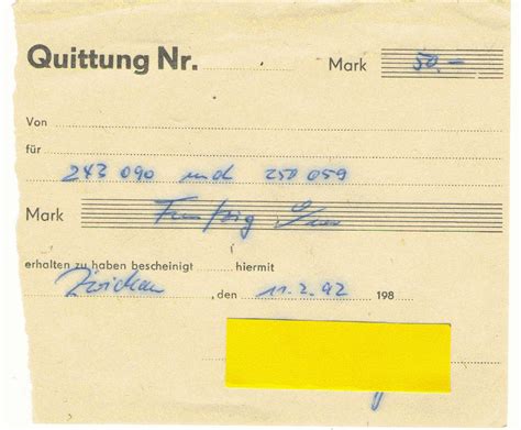 Vielen dank für ihren auftrag gemäß der oben genannten leistungen. Kaufbelege/Quittungen für Lokschilder/Betriebsbücher