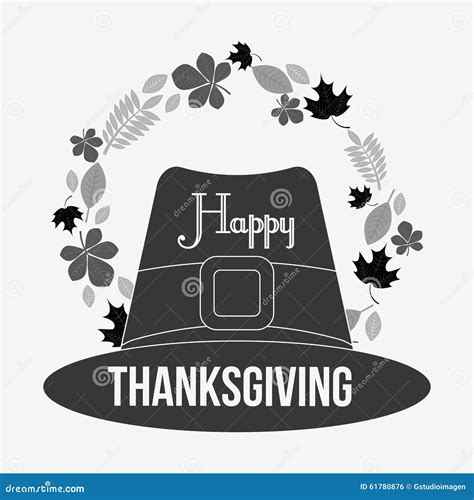 Happy Thanksgiving Design Stock Vector Illustration Of Witch 61780876