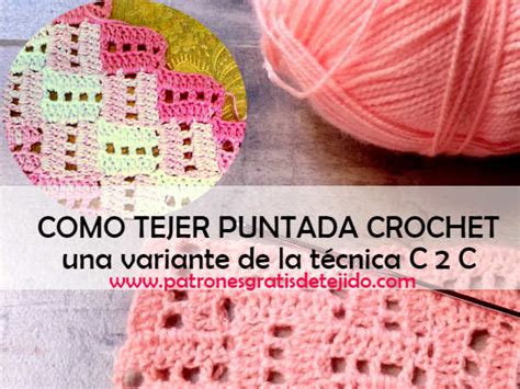 Cómo Tejer Puntada Fantasía C2c A Crochet Tutorial En Español
