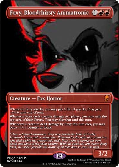 Mtgnexus Foxy Bloodthirsty Animatronic