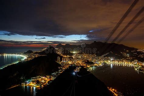 Panoramic View Of Rio De Janeiro Brazil Landscape Corcovado Moutain