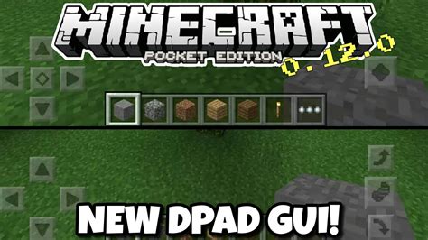 Mcpe 0120 Confirmed Feature New Dpad Gui Youtube