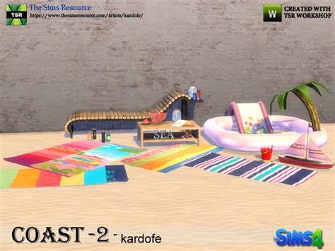 Sims 4 Cc Custom Content Beach Pool Outdoors Decor Clutter Furniture
