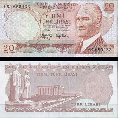 Emisyon Lira Bank Notes Turkish Lira Banknotes Money