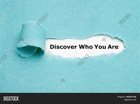 Text Discover Who You Image And Photo Free Trial Bigstock